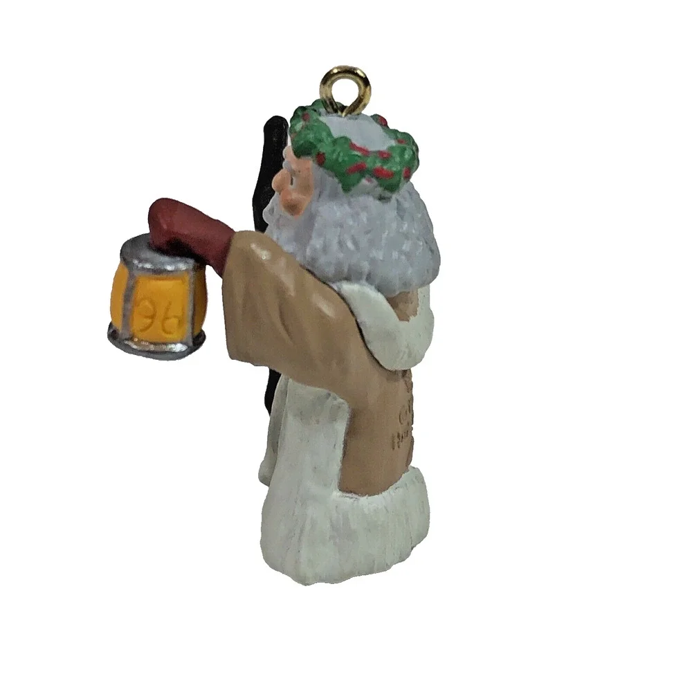 Vintage Hallmark Keepsake Ornament - Centuries of Santa 1996 Miniature in Box